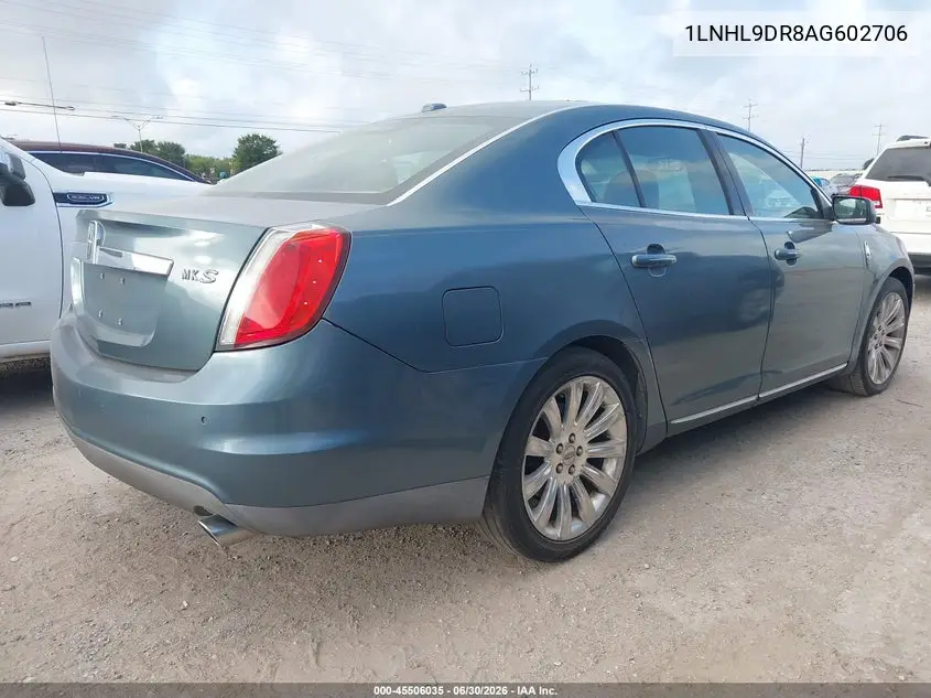 2010 Lincoln Mks VIN: 1LNHL9DR8AG602706 Lot: 45506035