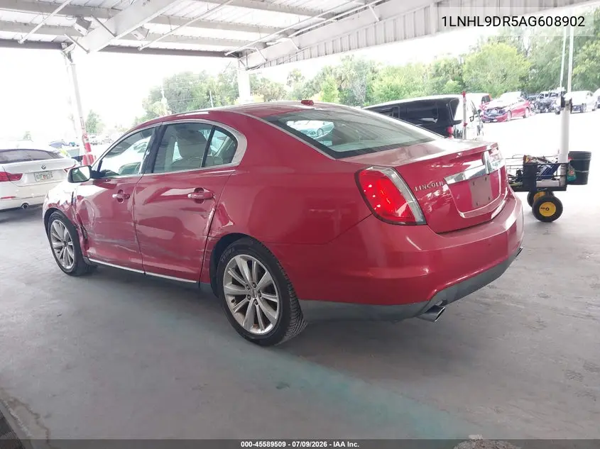 2010 Lincoln Mks VIN: 1LNHL9DR5AG608902 Lot: 45589509