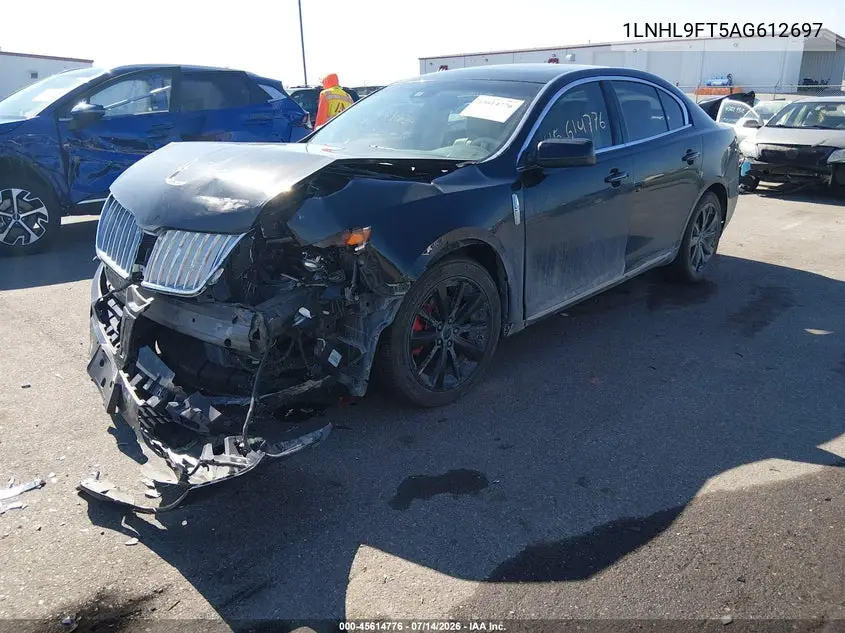 2010 Lincoln Mks Ecoboost VIN: 1LNHL9FT5AG612697 Lot: 45614776