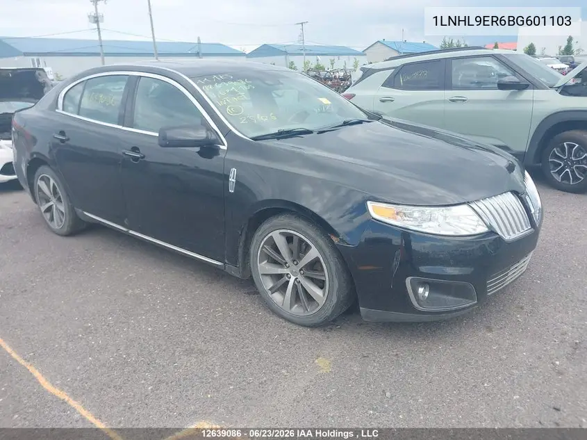 2011 Lincoln Mks VIN: 1LNHL9ER6BG601103 Lot: 12639086