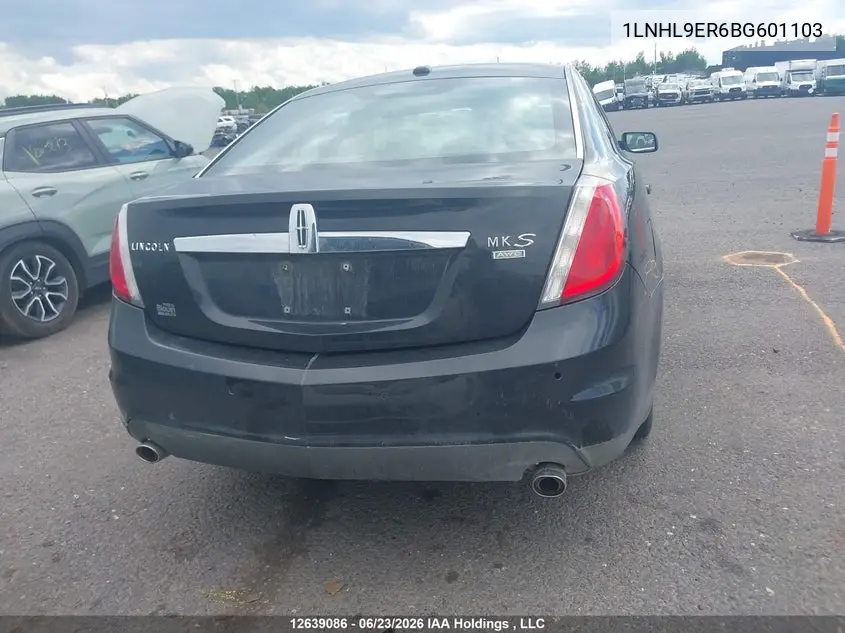 2011 Lincoln Mks VIN: 1LNHL9ER6BG601103 Lot: 12639086