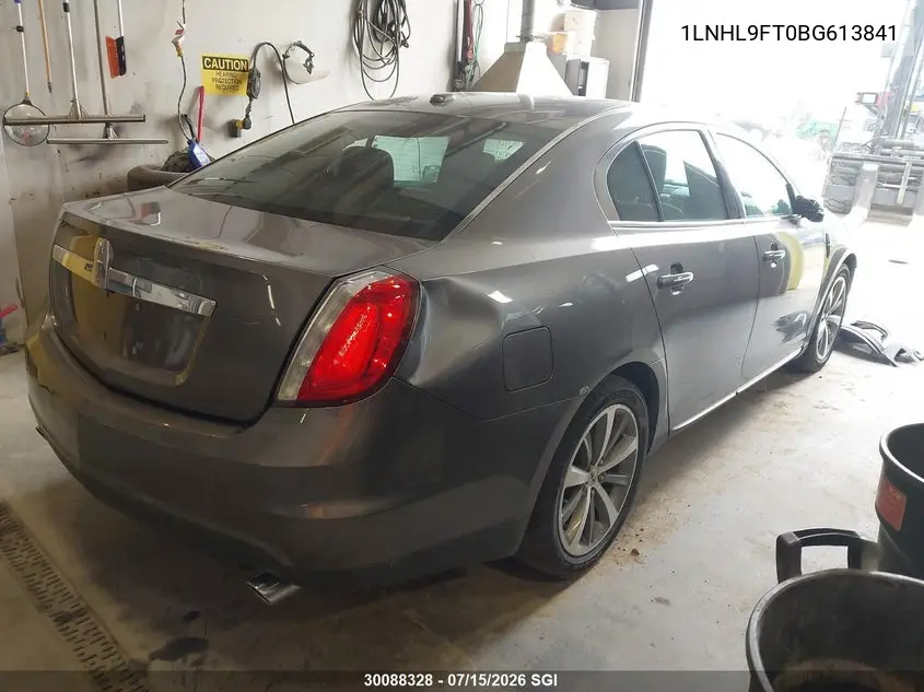 2011 Lincoln Mks VIN: 1LNHL9FT0BG613841 Lot: 30088328