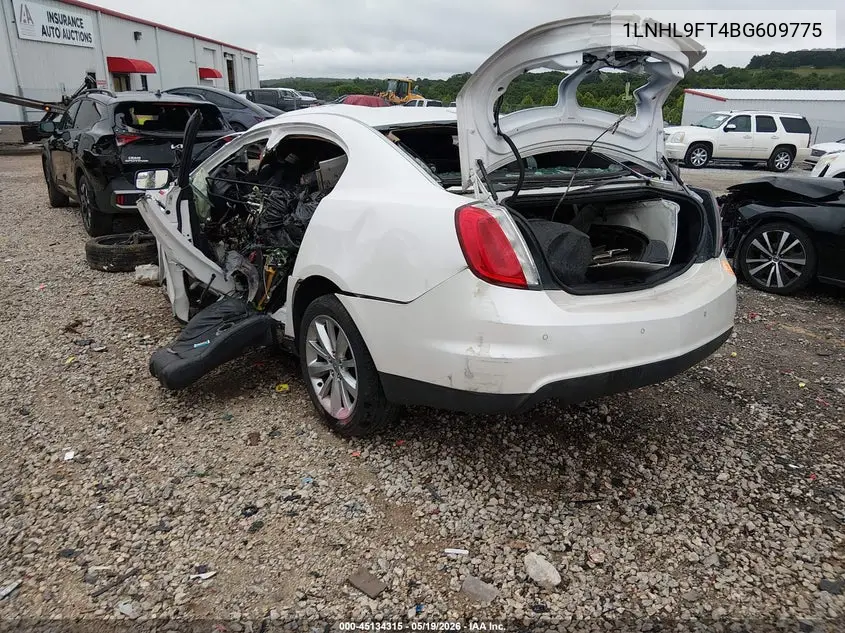 2011 Lincoln Mks Ecoboost VIN: 1LNHL9FT4BG609775 Lot: 45134315
