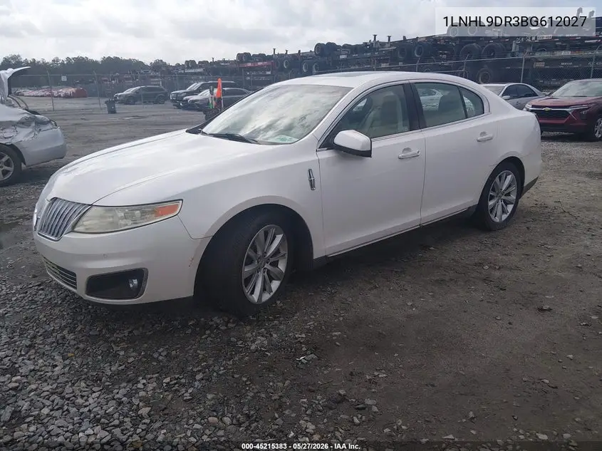 2011 Lincoln Mks VIN: 1LNHL9DR3BG612027 Lot: 45215383
