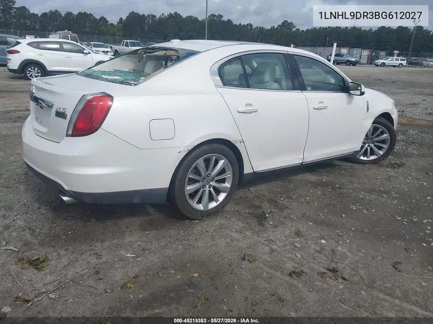 2011 Lincoln Mks VIN: 1LNHL9DR3BG612027 Lot: 45215383
