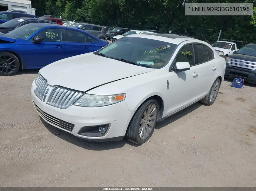 2011 Lincoln Mks VIN: 1LNHL9DR3BG610195 Lot: 45306464