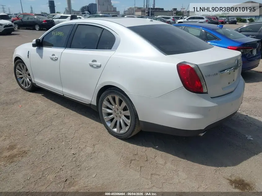 2011 Lincoln Mks VIN: 1LNHL9DR3BG610195 Lot: 45306464