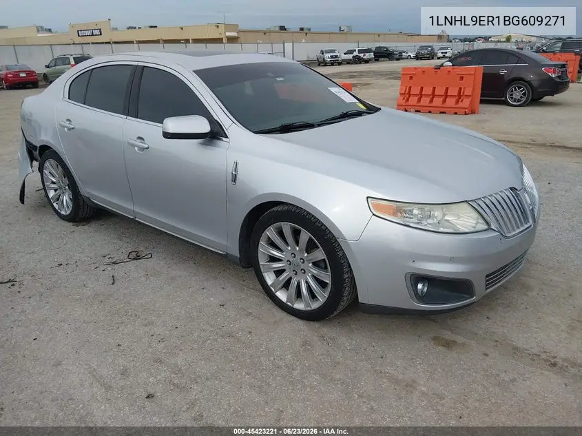 2011 Lincoln Mks VIN: 1LNHL9ER1BG609271 Lot: 45423221