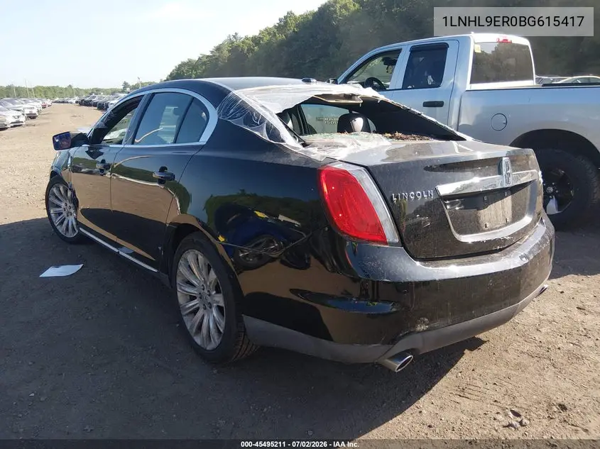 2011 Lincoln Mks VIN: 1LNHL9ER0BG615417 Lot: 45495211