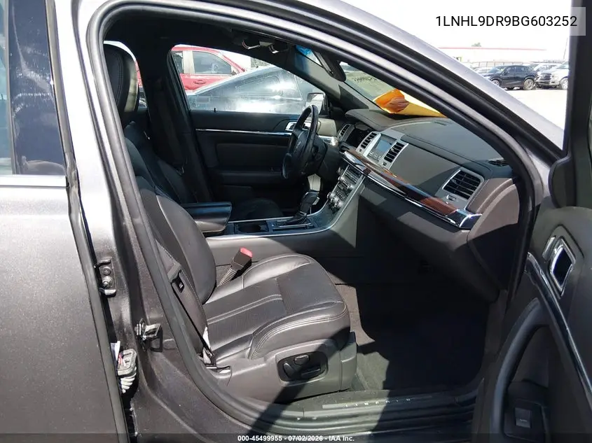 2011 Lincoln Mks VIN: 1LNHL9DR9BG603252 Lot: 45499955
