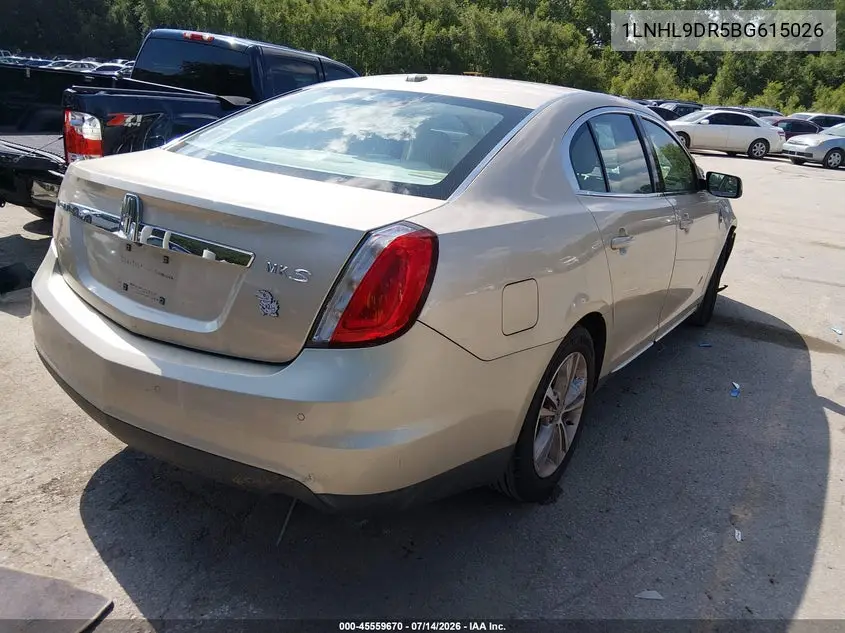 2011 Lincoln Mks VIN: 1LNHL9DR5BG615026 Lot: 45559670