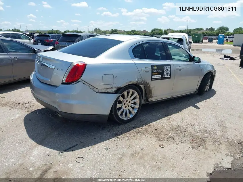 2012 Lincoln Mks VIN: 1LNHL9DR1CG801311 Lot: 45223062