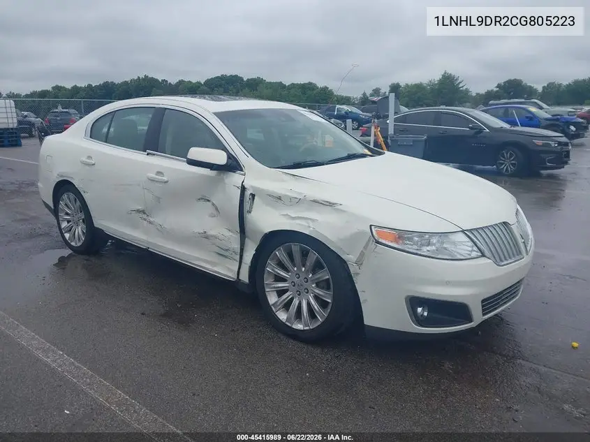 2012 Lincoln Mks VIN: 1LNHL9DR2CG805223 Lot: 45415989