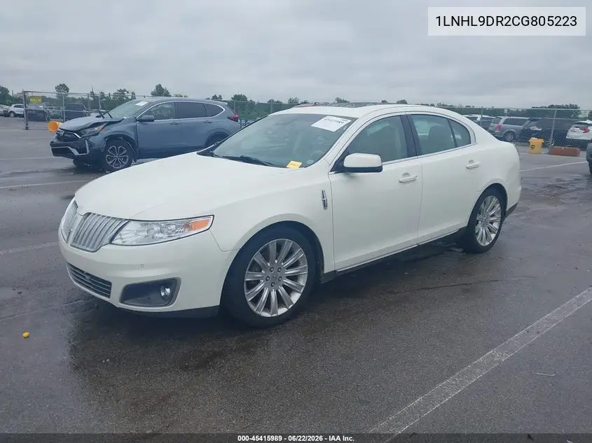 2012 Lincoln Mks VIN: 1LNHL9DR2CG805223 Lot: 45415989