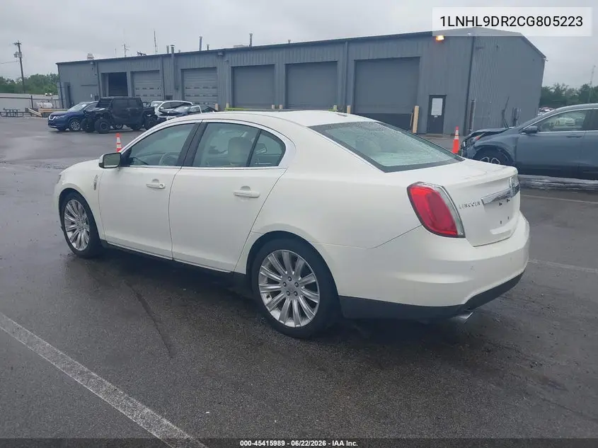 2012 Lincoln Mks VIN: 1LNHL9DR2CG805223 Lot: 45415989