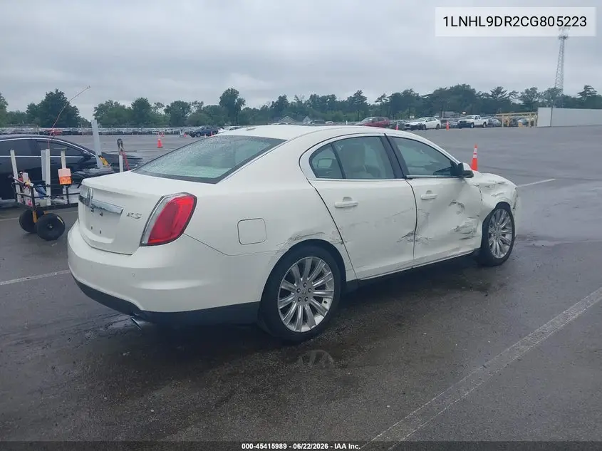 2012 Lincoln Mks VIN: 1LNHL9DR2CG805223 Lot: 45415989