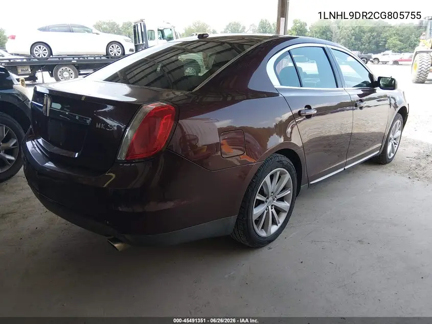 2012 Lincoln Mks VIN: 1LNHL9DR2CG805755 Lot: 45491351