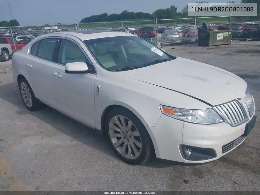 2012 Lincoln Mks VIN: 1LNHL9DR2CG801088 Lot: 45513600