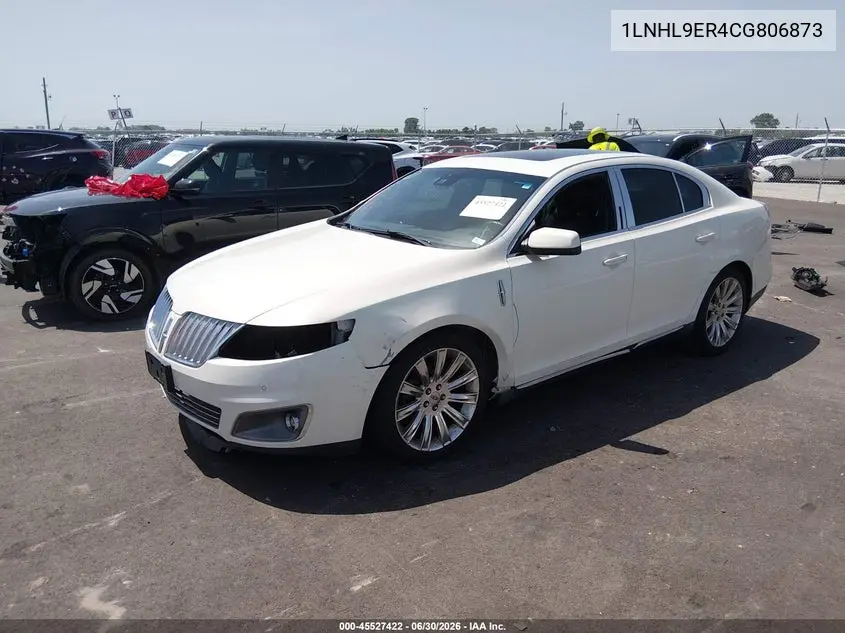 2012 Lincoln Mks VIN: 1LNHL9ER4CG806873 Lot: 45527422