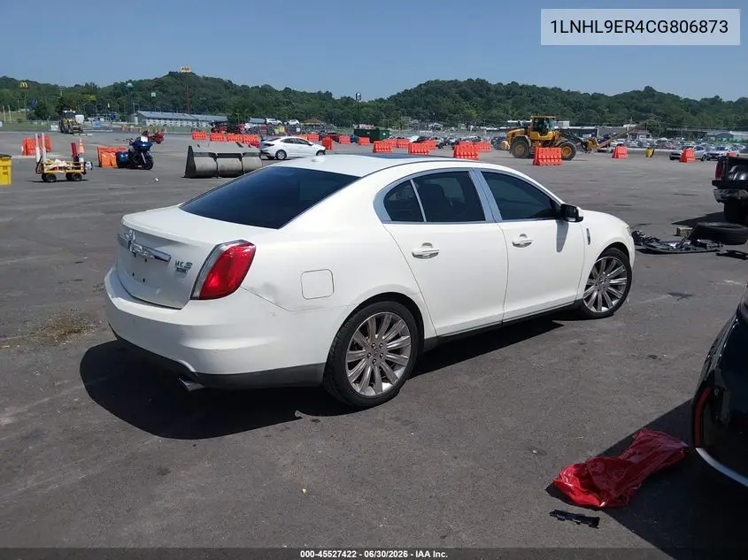 2012 Lincoln Mks VIN: 1LNHL9ER4CG806873 Lot: 45527422