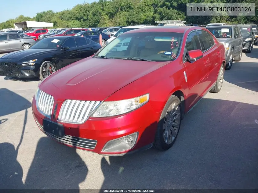 2012 Lincoln Mks Ecoboost VIN: 1LNHL9FT4CG803126 Lot: 45565269