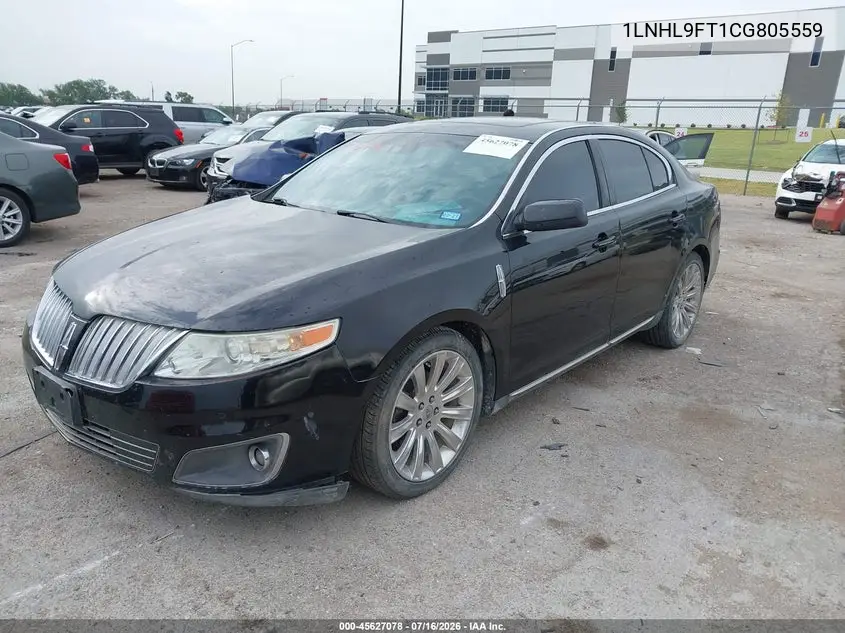 2012 Lincoln Mks Ecoboost VIN: 1LNHL9FT1CG805559 Lot: 45627078
