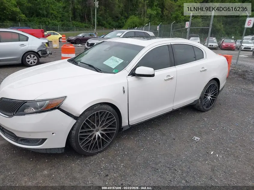 2013 Lincoln Mks VIN: 1LNHL9EK4DG616236 Lot: 45157406