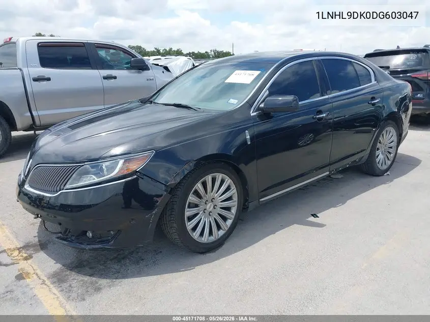2013 Lincoln Mks VIN: 1LNHL9DK0DG603047 Lot: 45171708