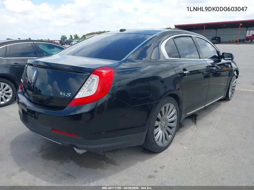 2013 Lincoln Mks VIN: 1LNHL9DK0DG603047 Lot: 45171708