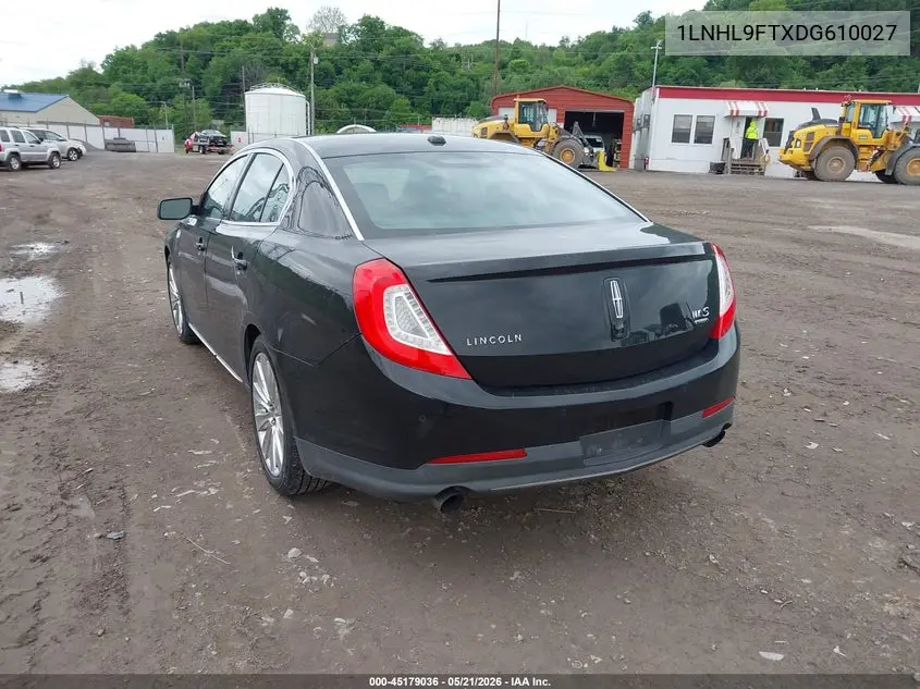 2013 Lincoln Mks Ecoboost VIN: 1LNHL9FTXDG610027 Lot: 45179036