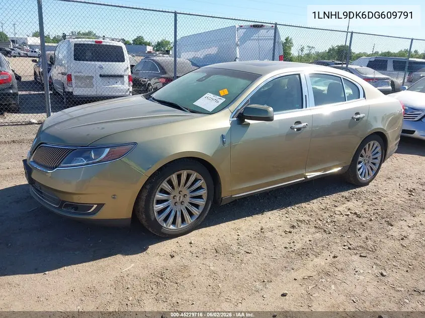 2013 Lincoln Mks VIN: 1LNHL9DK6DG609791 Lot: 45229716