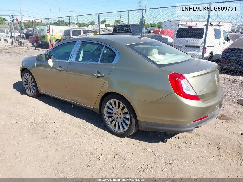 2013 Lincoln Mks VIN: 1LNHL9DK6DG609791 Lot: 45229716