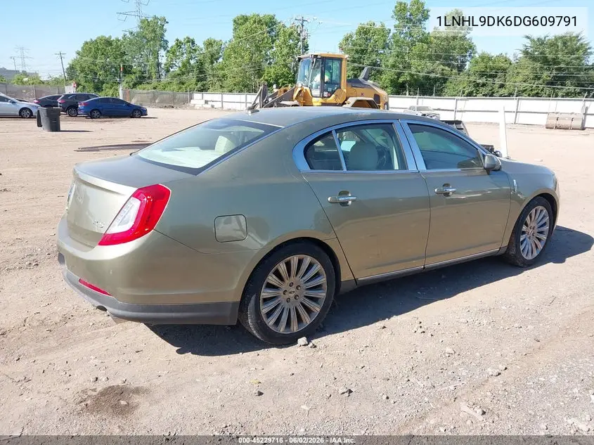 2013 Lincoln Mks VIN: 1LNHL9DK6DG609791 Lot: 45229716