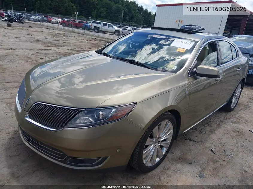 2013 Lincoln Mks Ecoboost VIN: 1LNHL9FT6DG605326 Lot: 45422211