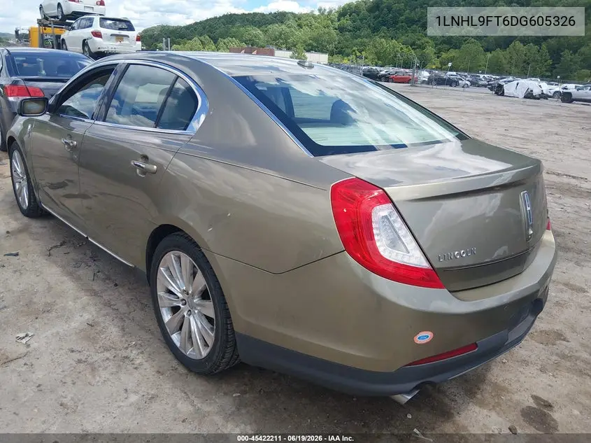 2013 Lincoln Mks Ecoboost VIN: 1LNHL9FT6DG605326 Lot: 45422211
