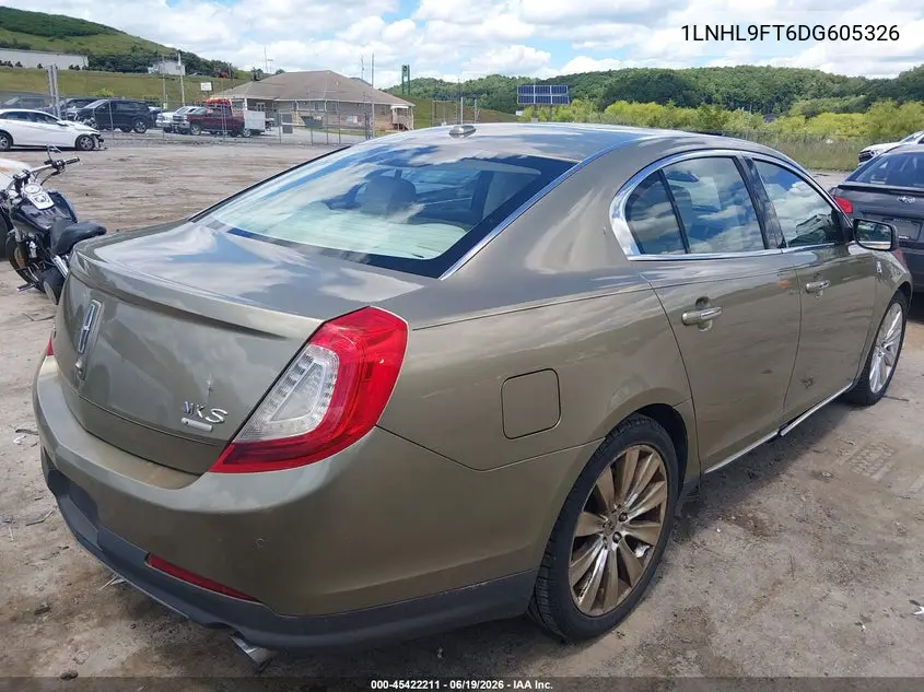 2013 Lincoln Mks Ecoboost VIN: 1LNHL9FT6DG605326 Lot: 45422211