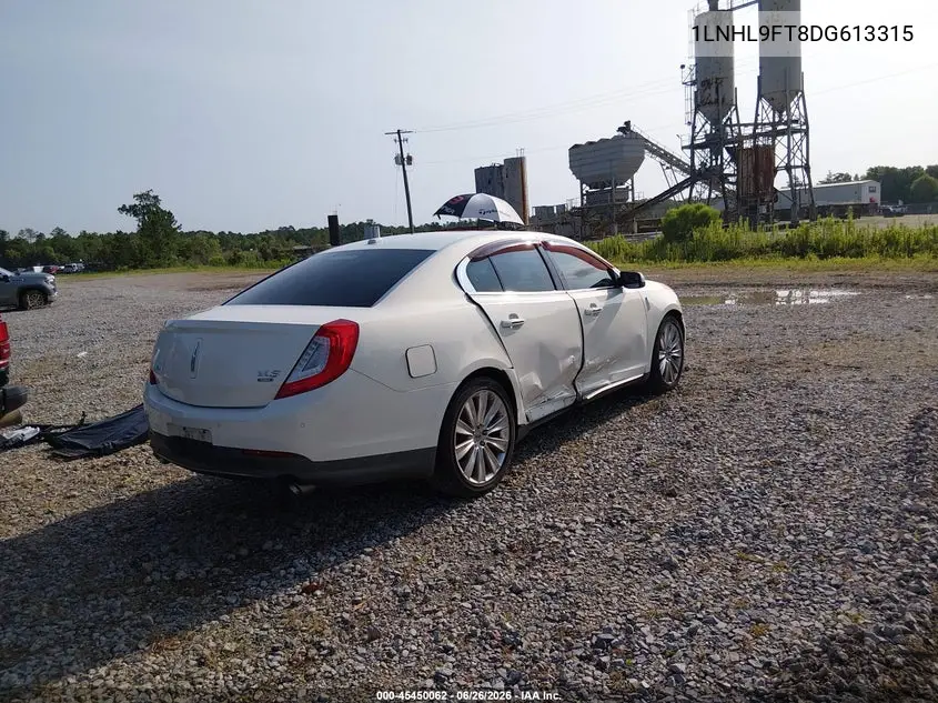 2013 Lincoln Mks Ecoboost VIN: 1LNHL9FT8DG613315 Lot: 45450062