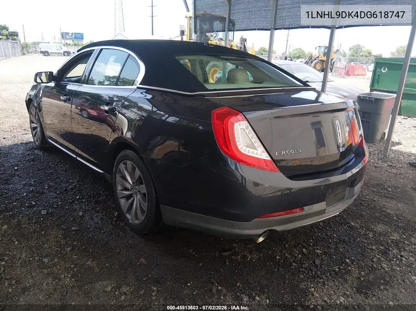 2013 Lincoln Mks VIN: 1LNHL9DK4DG618747 Lot: 45513603