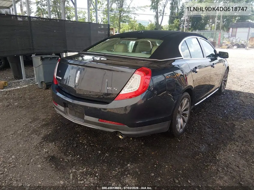 2013 Lincoln Mks VIN: 1LNHL9DK4DG618747 Lot: 45513603