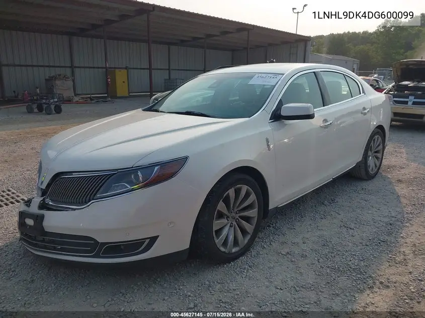 2013 Lincoln Mks VIN: 1LNHL9DK4DG600099 Lot: 45627145