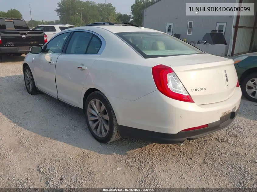 2013 Lincoln Mks VIN: 1LNHL9DK4DG600099 Lot: 45627145