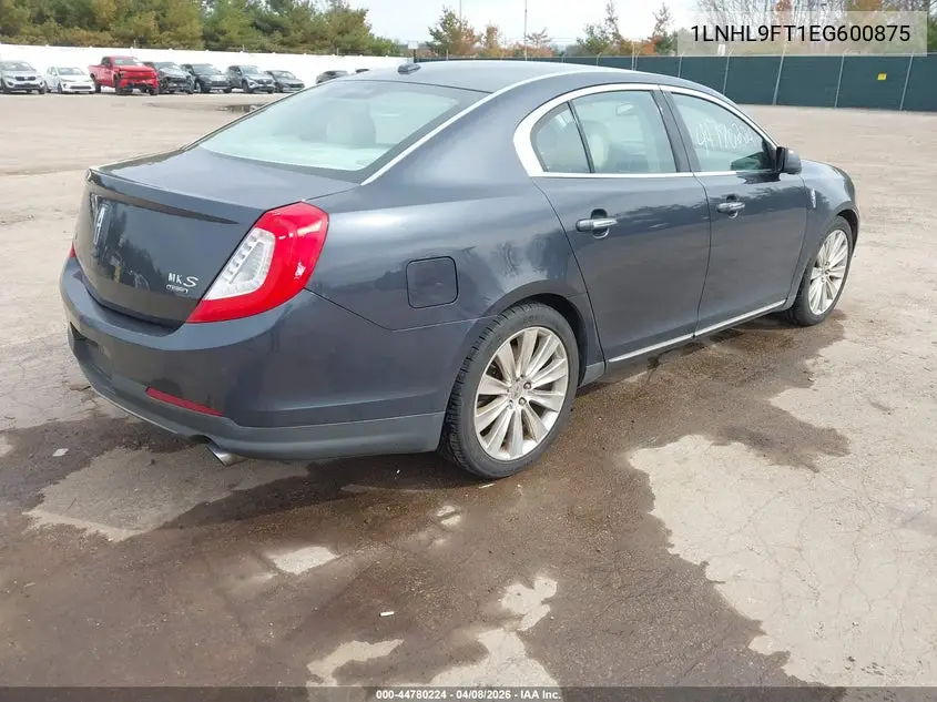 2014 Lincoln Mks Ecoboost VIN: 1LNHL9FT1EG600875 Lot: 44780224