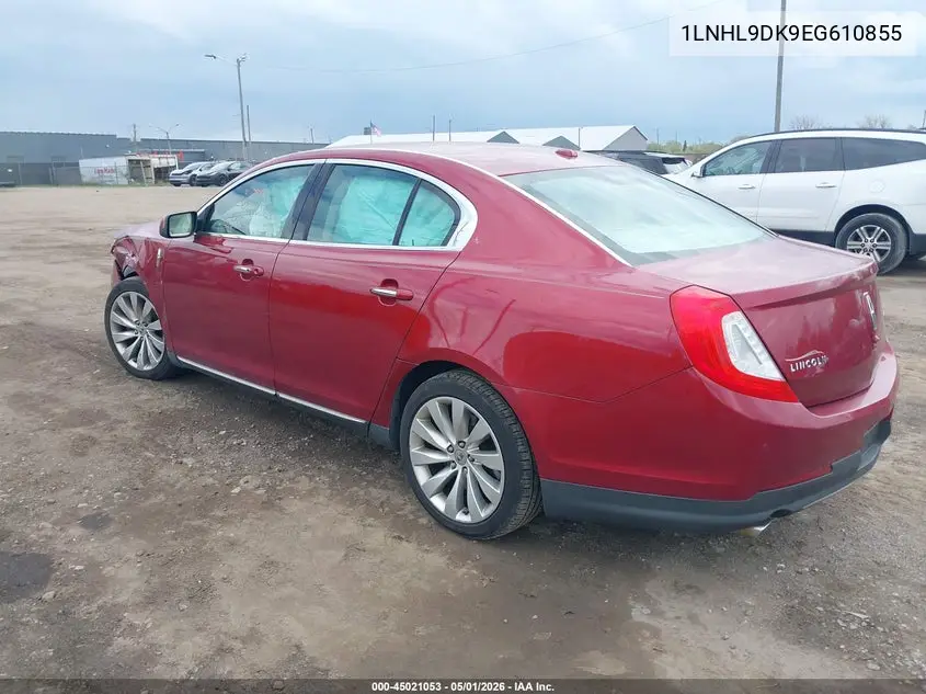 2014 Lincoln Mks VIN: 1LNHL9DK9EG610855 Lot: 45021053