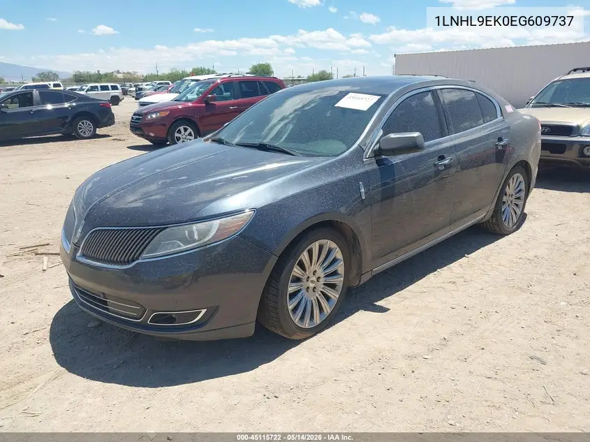 2014 Lincoln Mks VIN: 1LNHL9EK0EG609737 Lot: 45115722