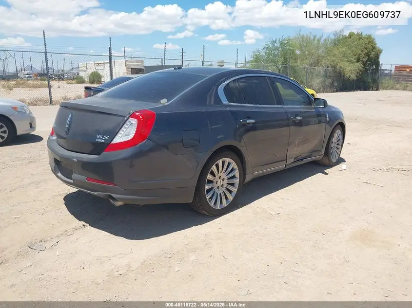 2014 Lincoln Mks VIN: 1LNHL9EK0EG609737 Lot: 45115722