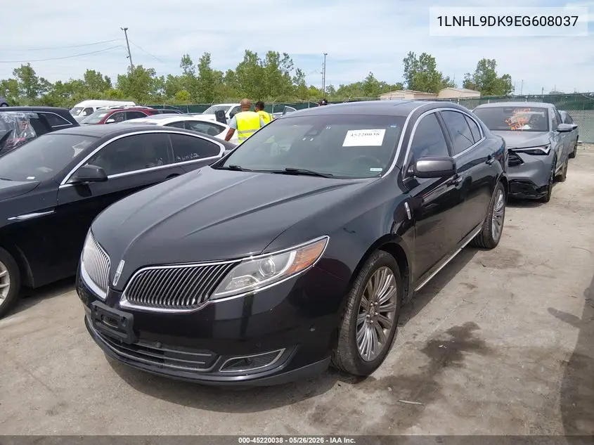 2014 Lincoln Mks VIN: 1LNHL9DK9EG608037 Lot: 45220038