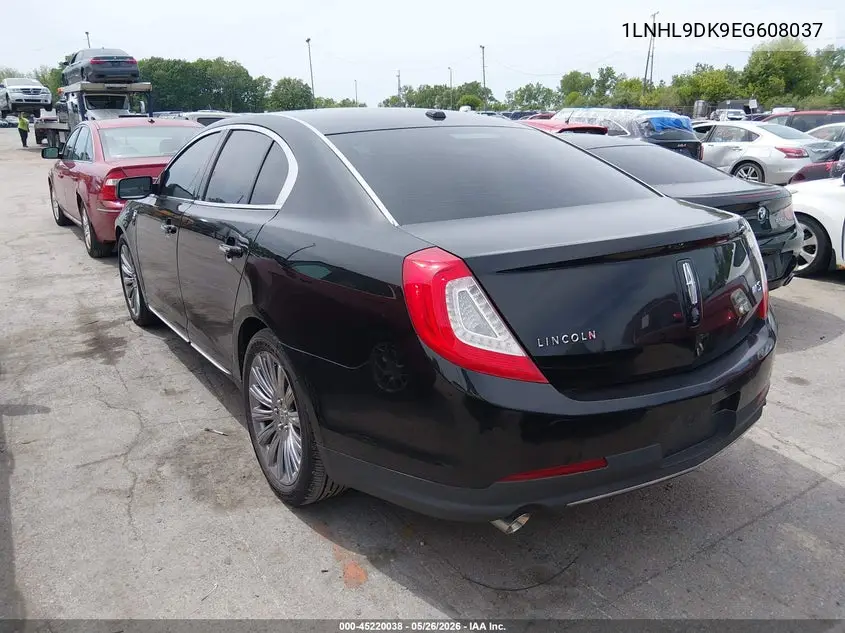 2014 Lincoln Mks VIN: 1LNHL9DK9EG608037 Lot: 45220038