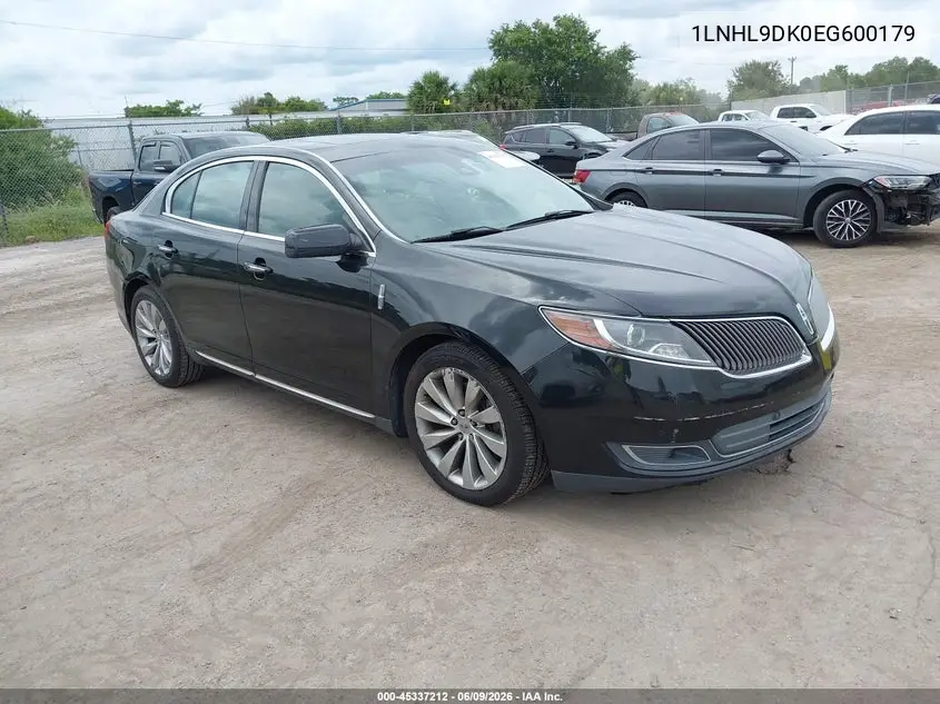 2014 Lincoln Mks VIN: 1LNHL9DK0EG600179 Lot: 45337212