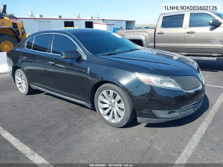 2014 Lincoln Mks VIN: 1LNHL9DK0EG602126 Lot: 45395681