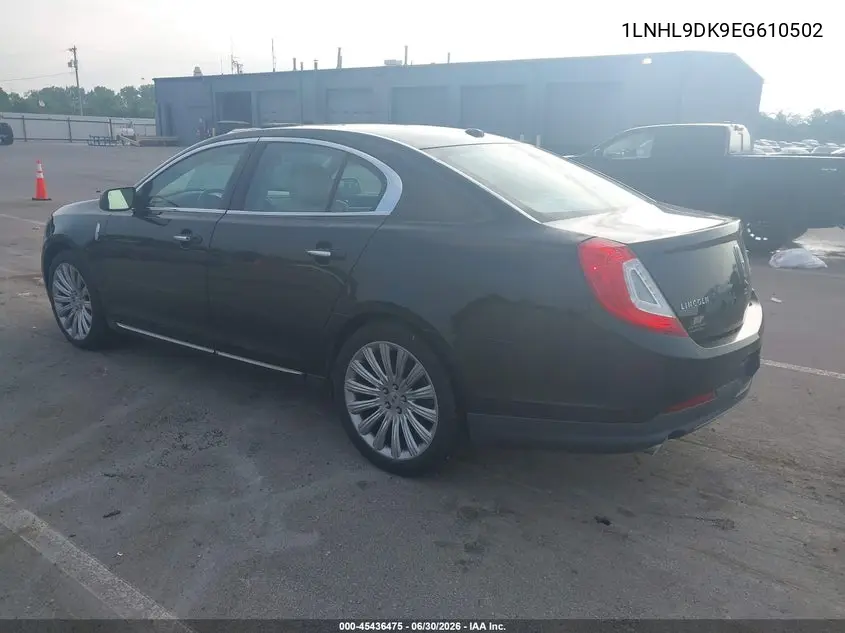 2014 Lincoln Mks VIN: 1LNHL9DK9EG610502 Lot: 45436475